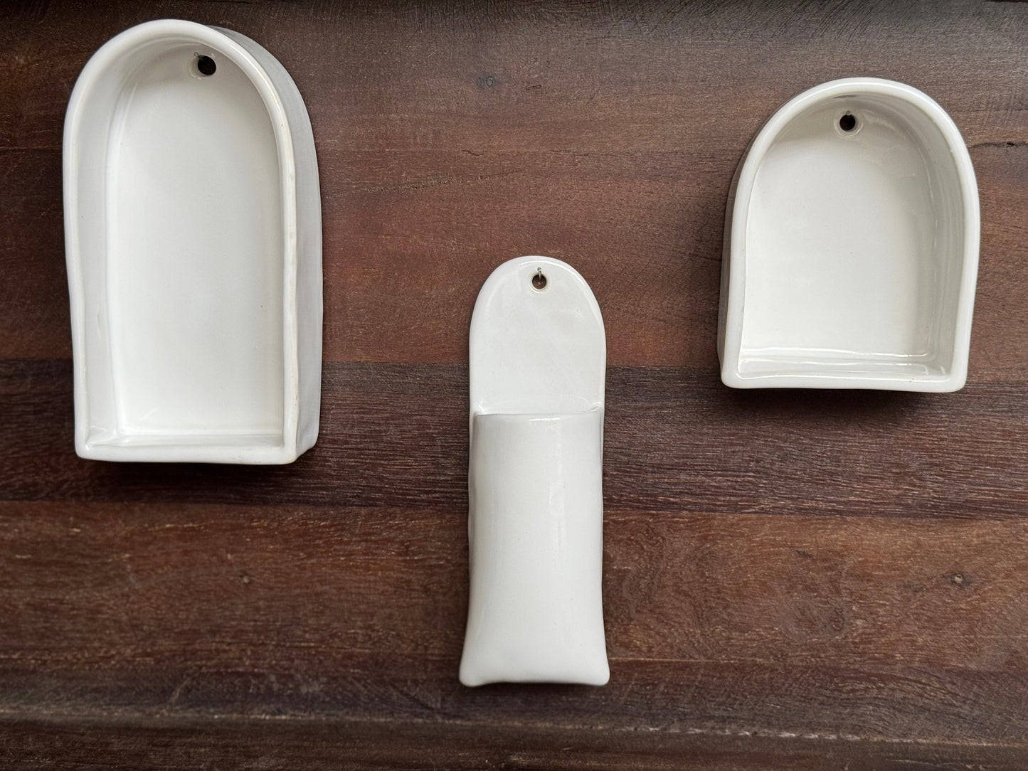 Arched White Wall Shelf 2