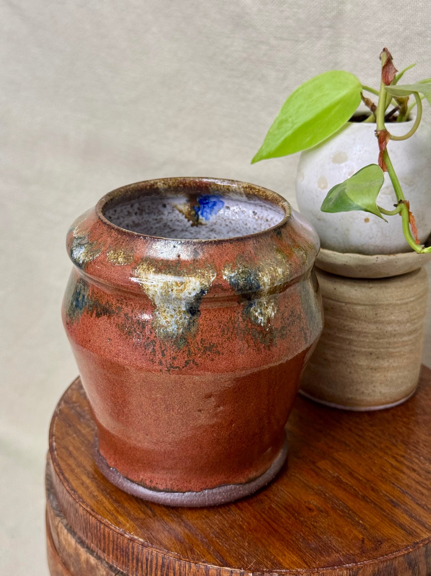 Rusty Red Vase/Crock