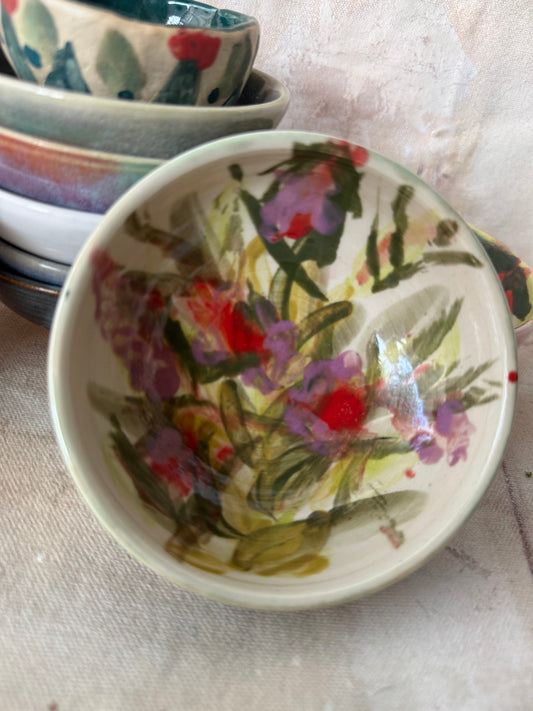 Blue Floral Tiny Bowl