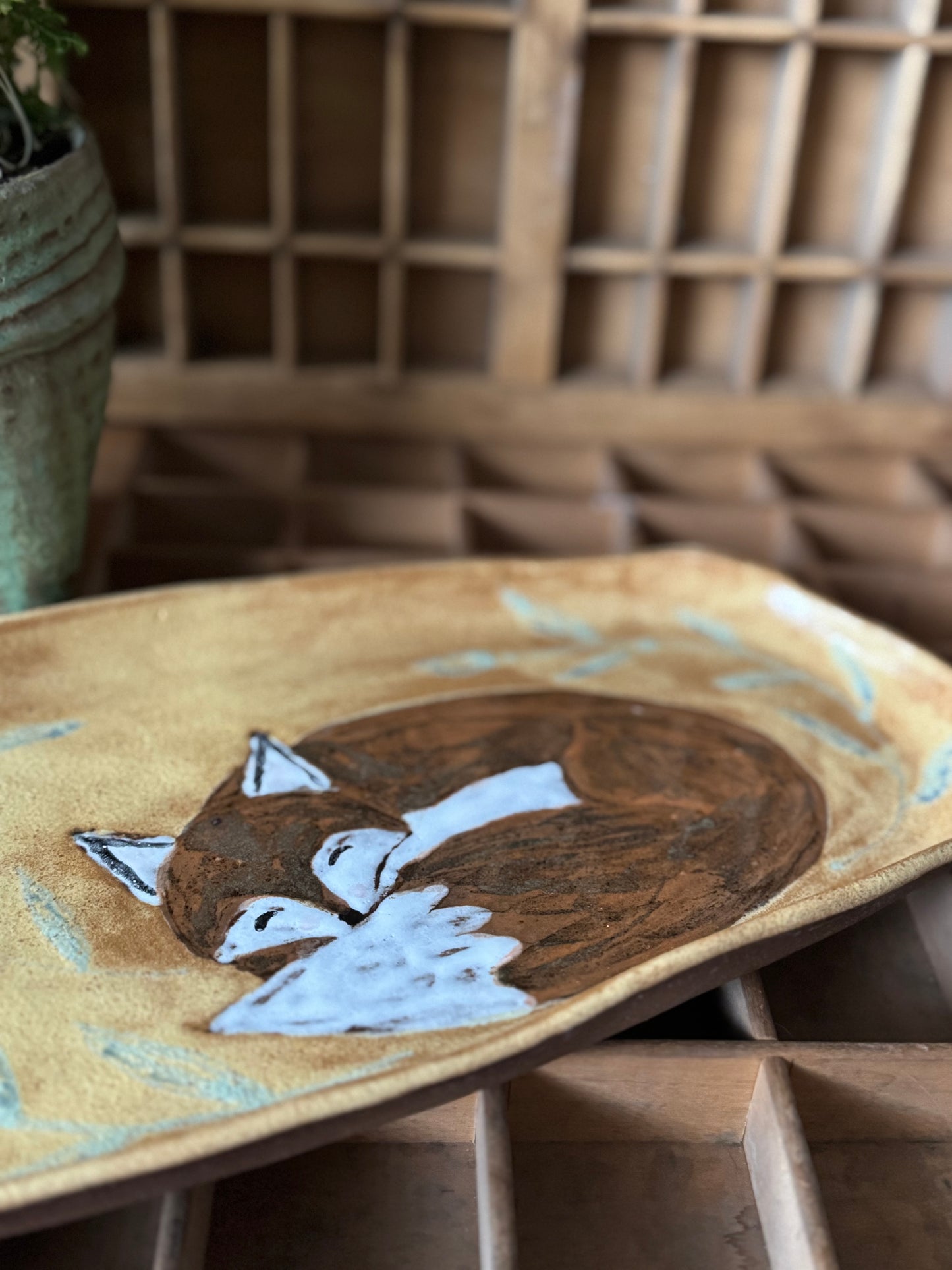 Sleeping Fox Platter