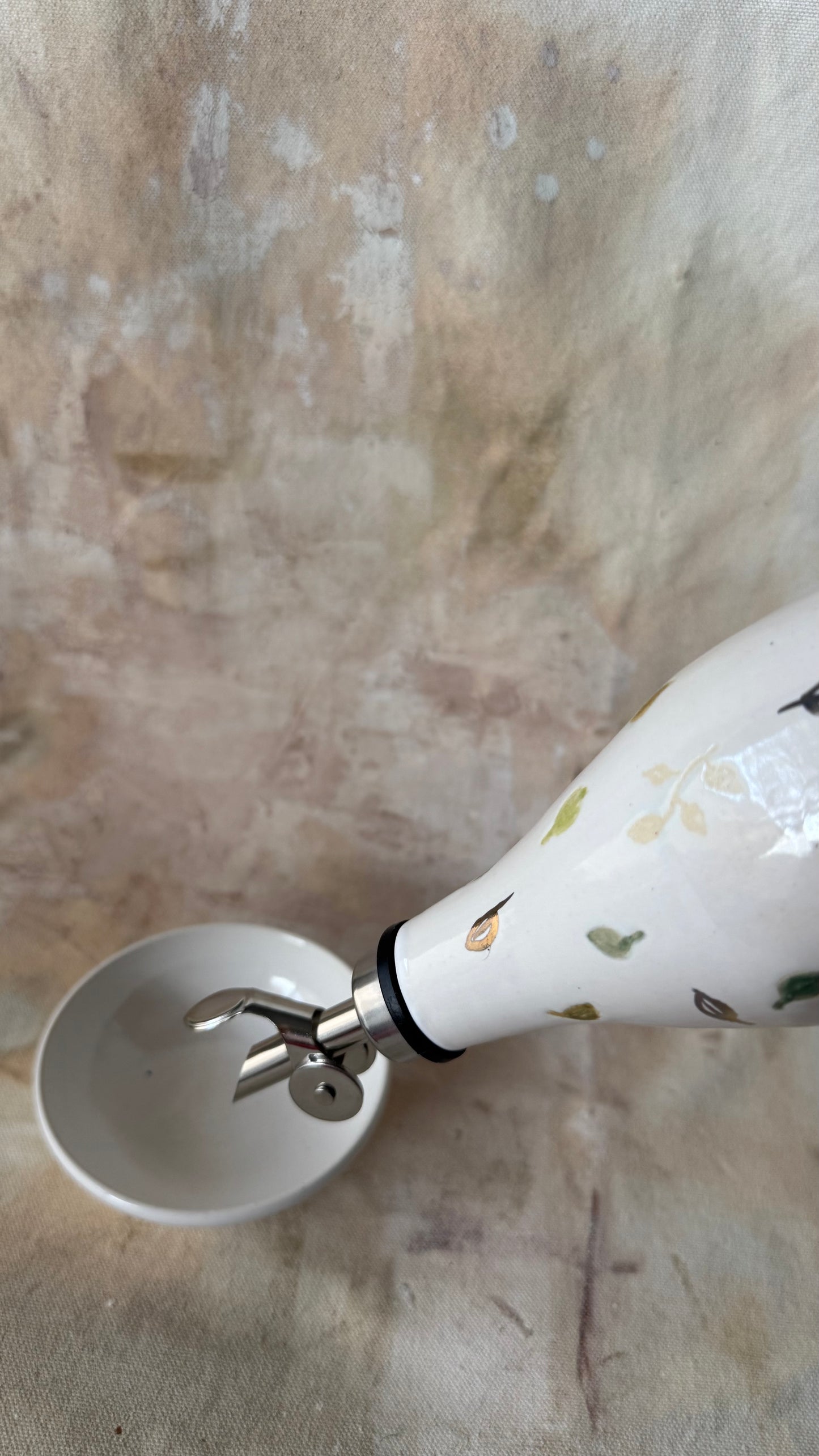 White Oil Dispenser