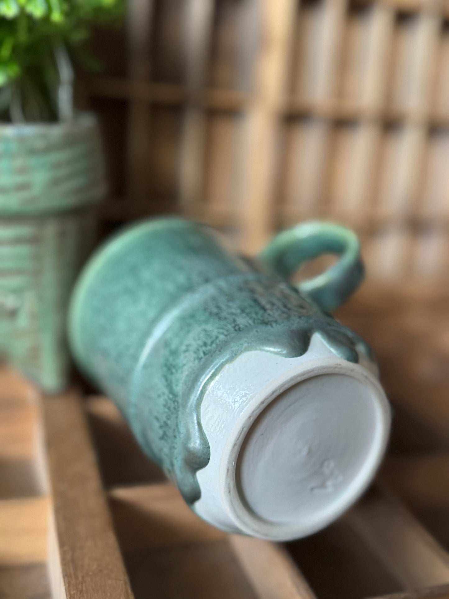 Drippy Green Mug