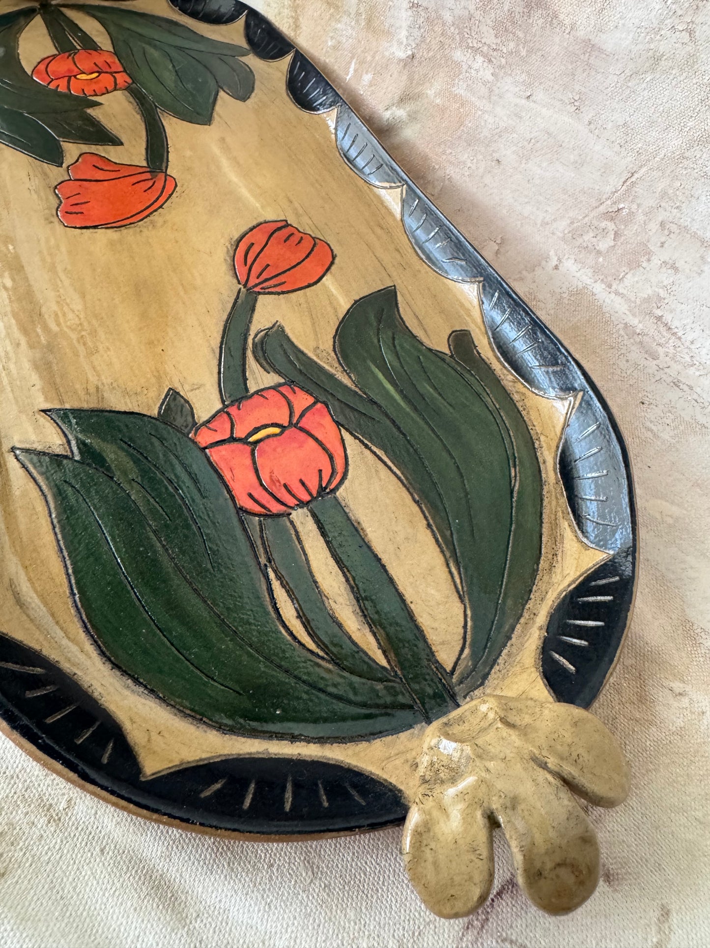 Red Tulip Tray