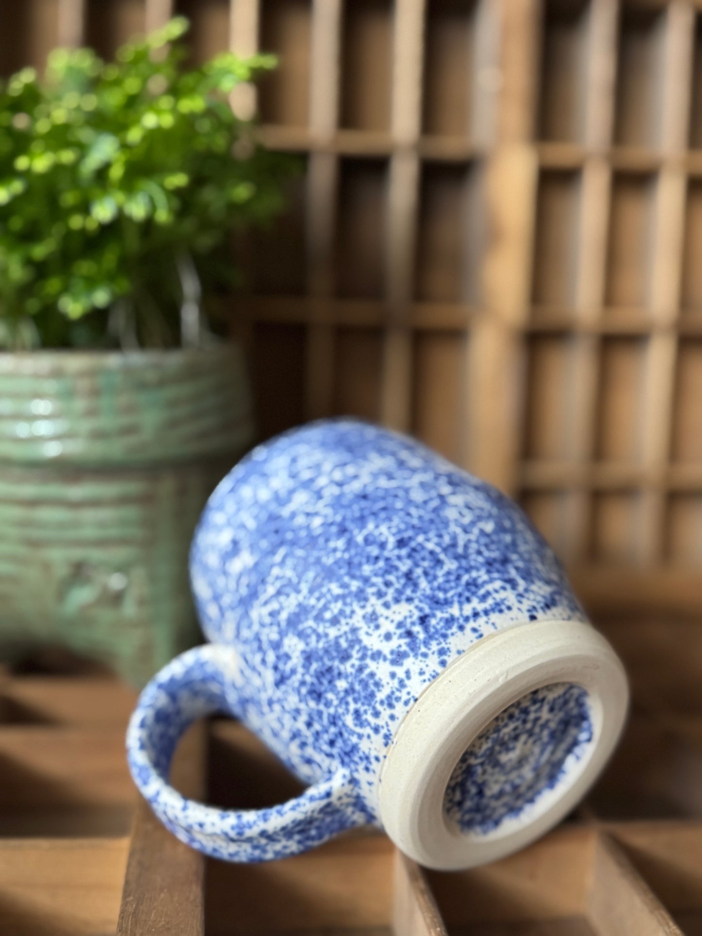Blue Splatterware Mug