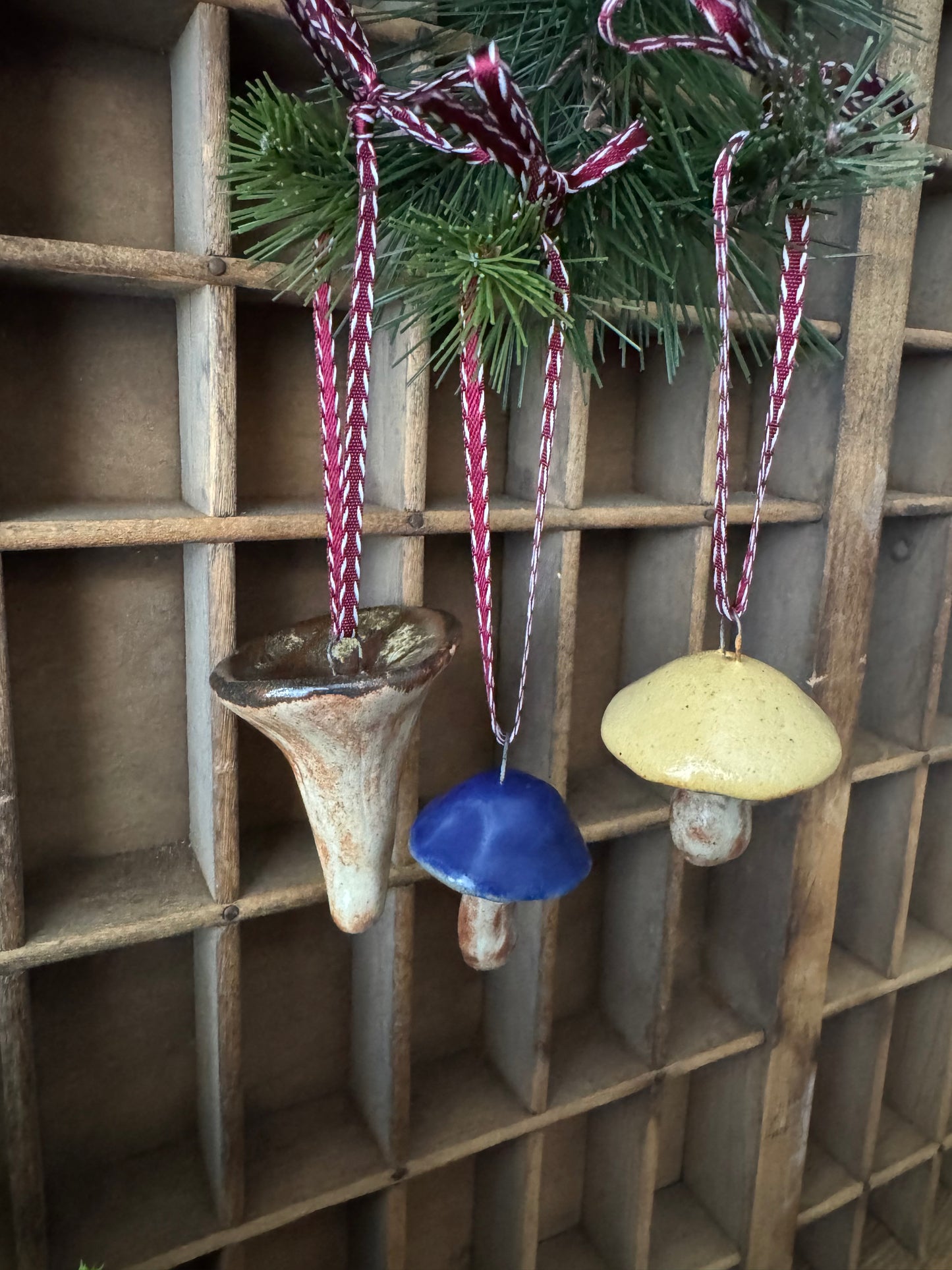 Mushroom Ornament Set 1