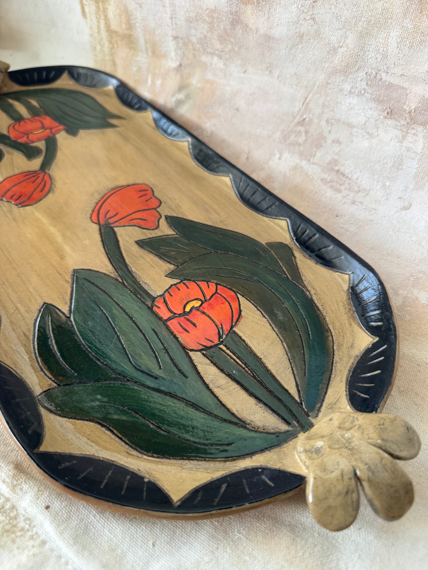 Red Tulip Tray