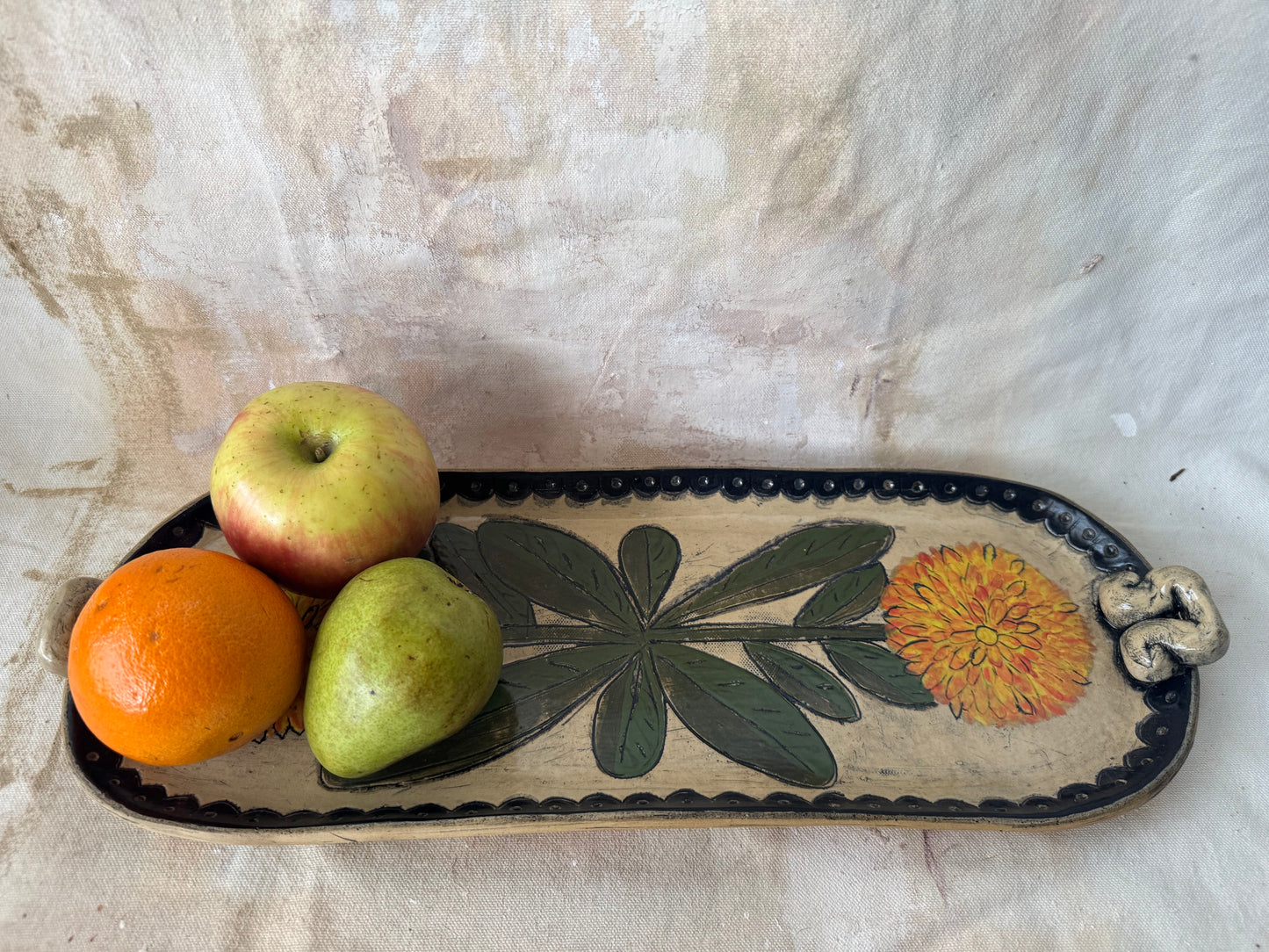 Bright Yellow Flower Tray