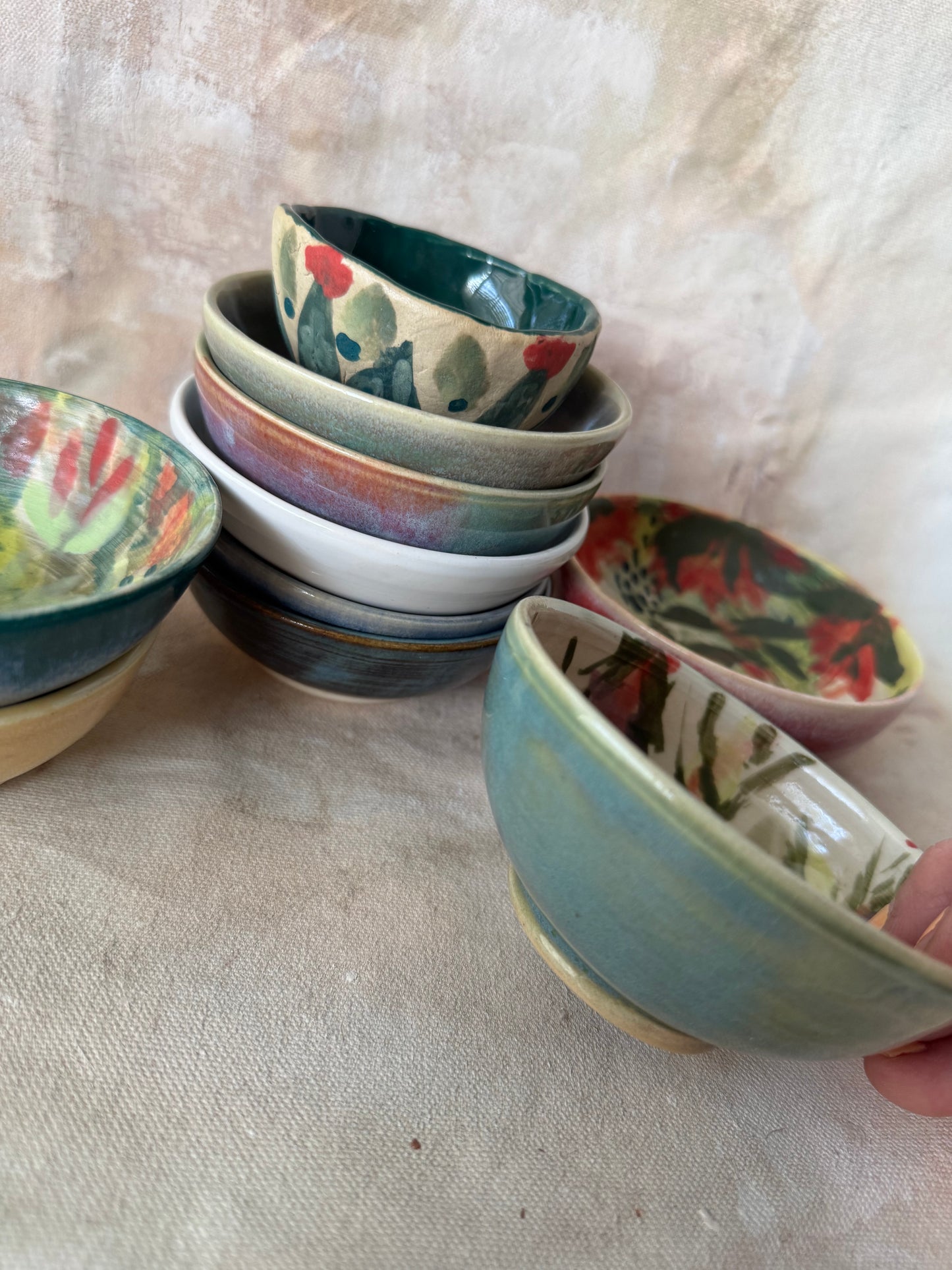 Blue Floral Tiny Bowl