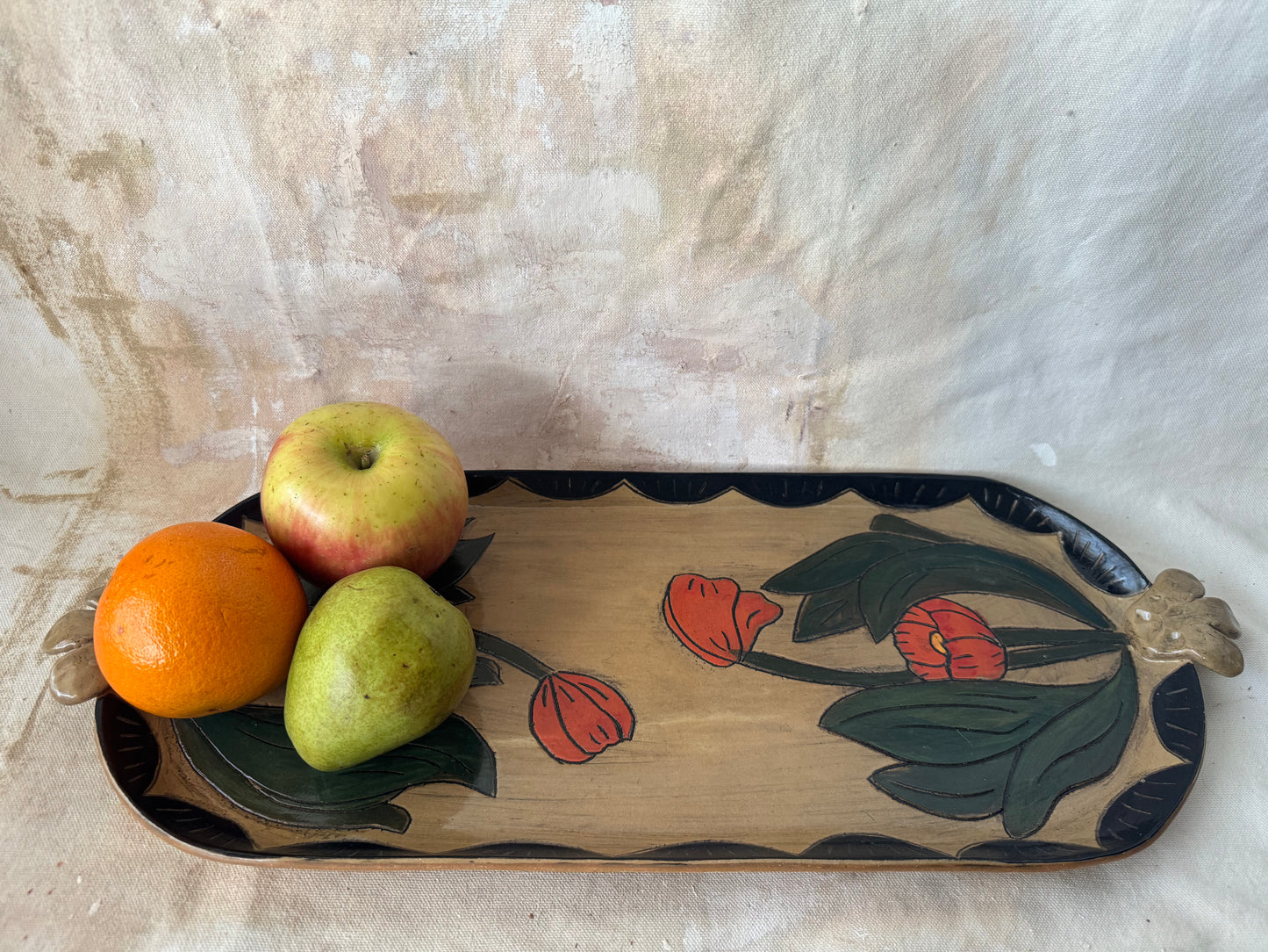 Red Tulip Tray