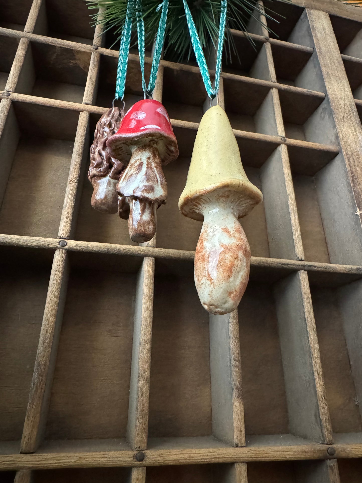 Mushroom Ornament Set 7