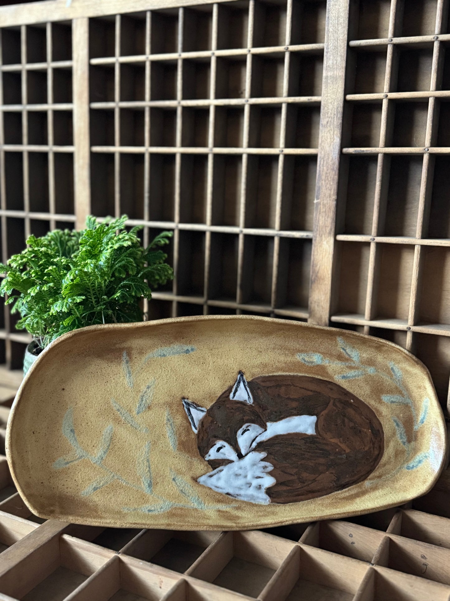 Sleeping Fox Platter