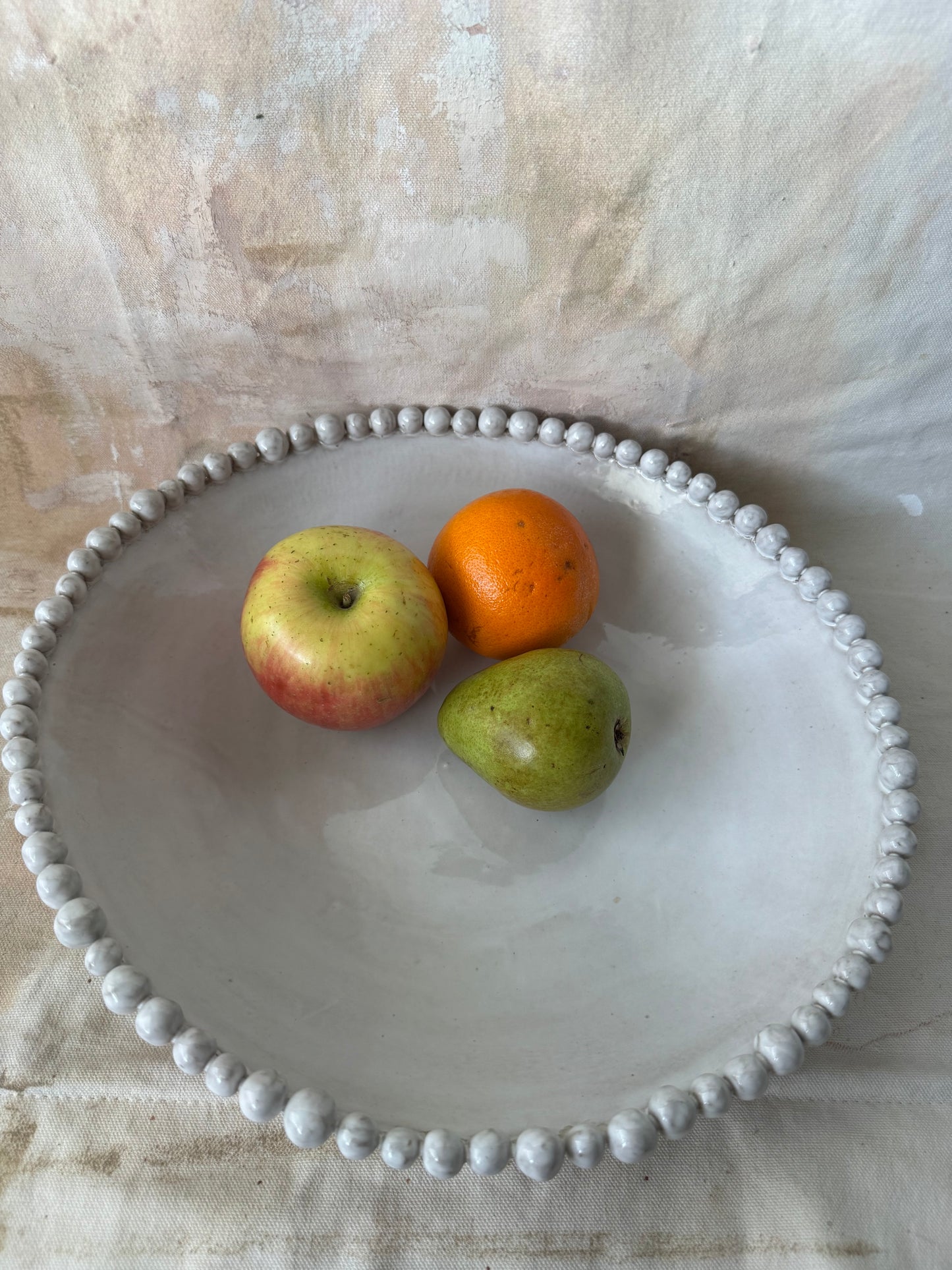 White Fruit Bowl