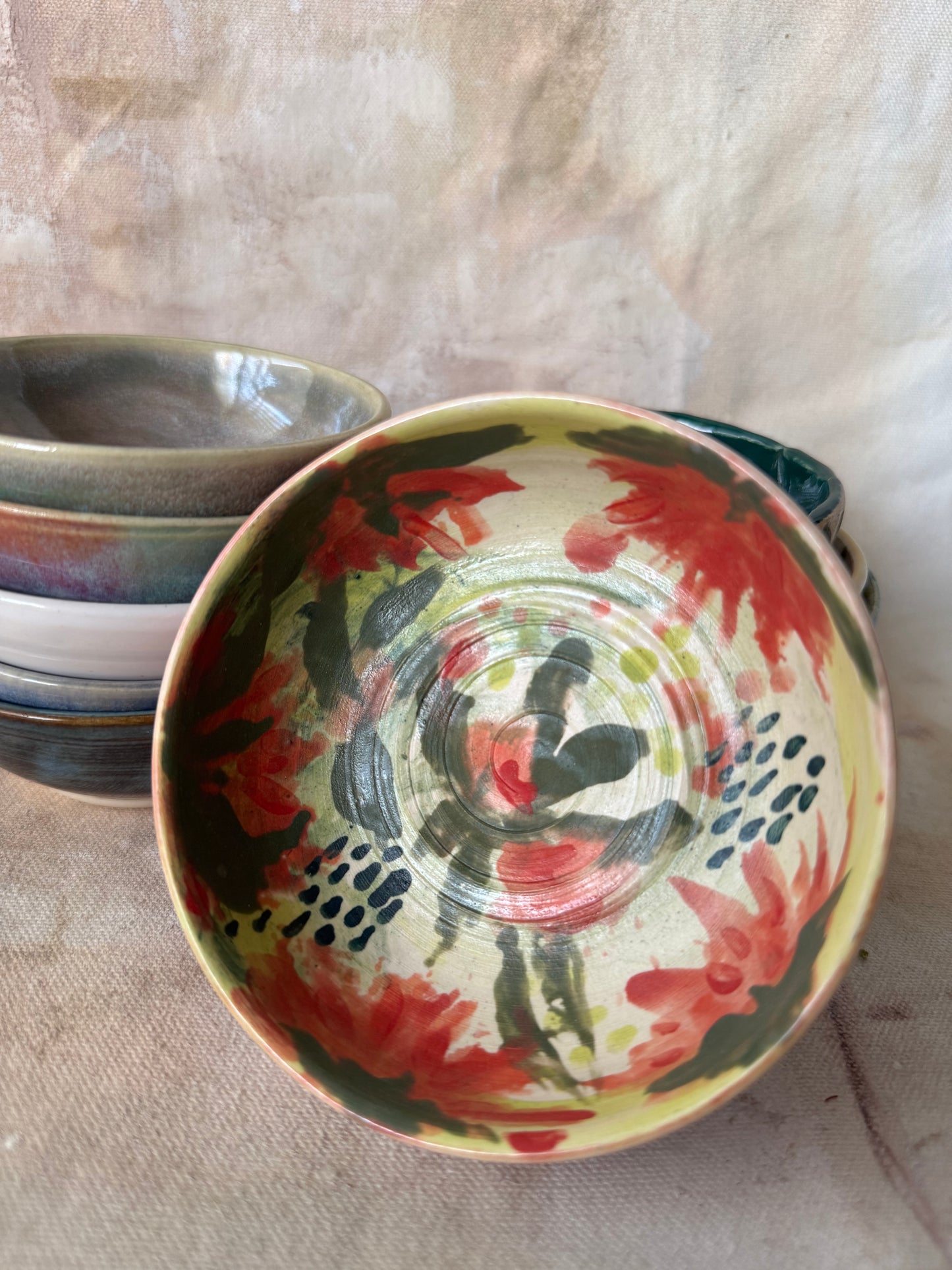 Pink Floral Tiny Bowl