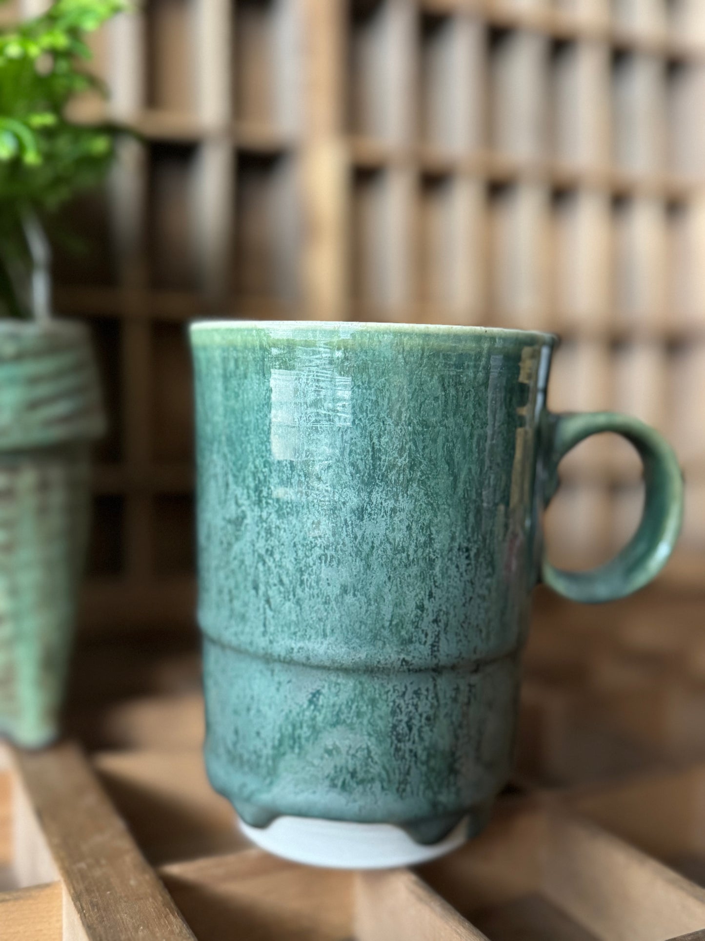 Drippy Green Mug