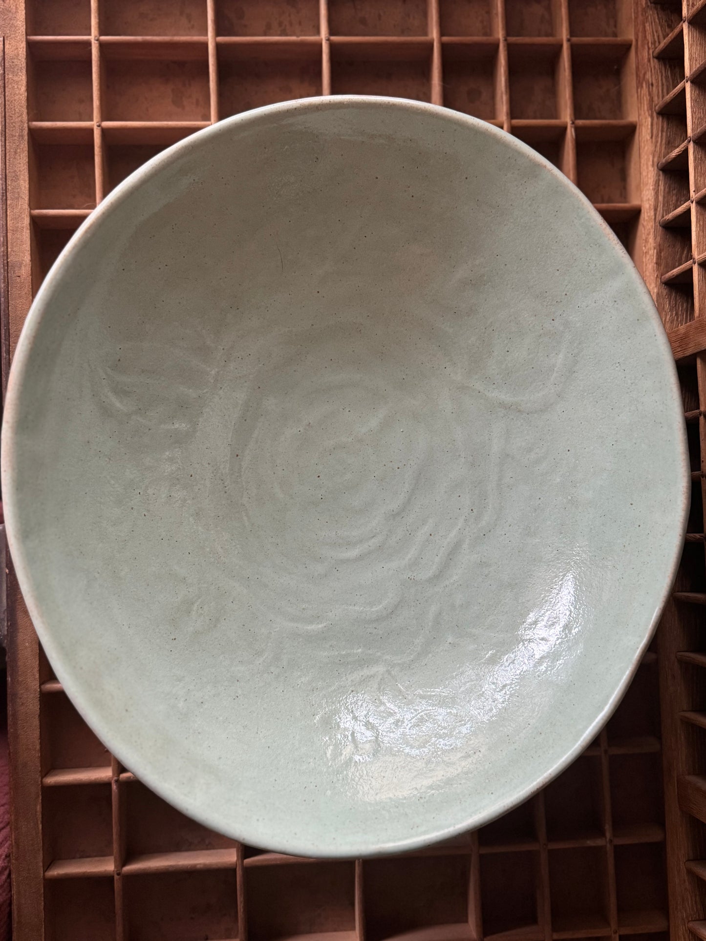 Embossed Rose Statement Bowl