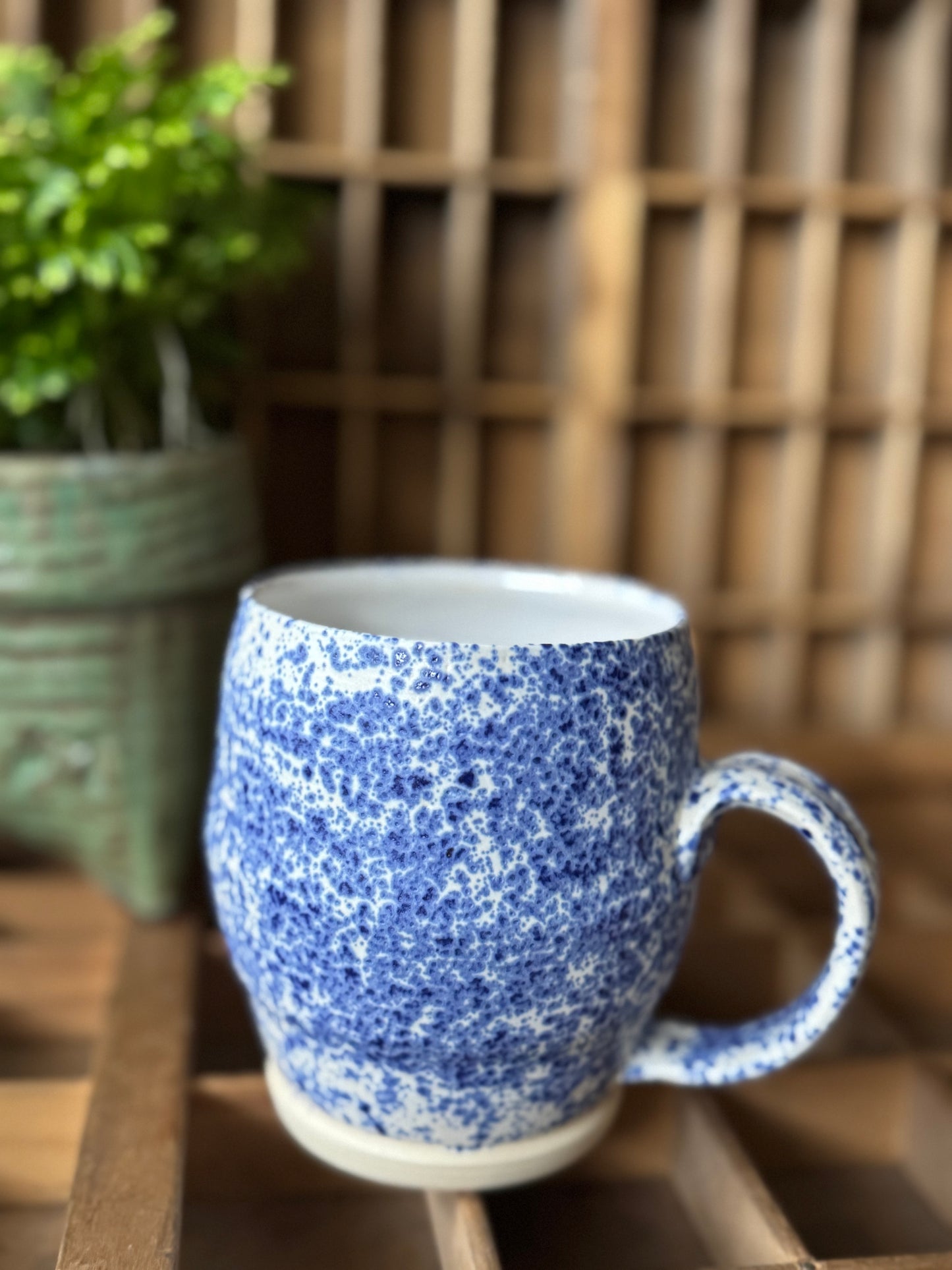 Blue Splatterware Mug