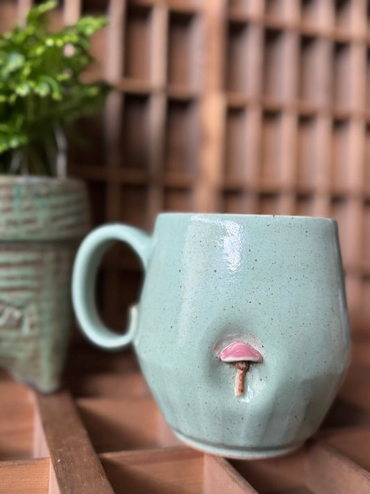 Pink Mushroom Mug