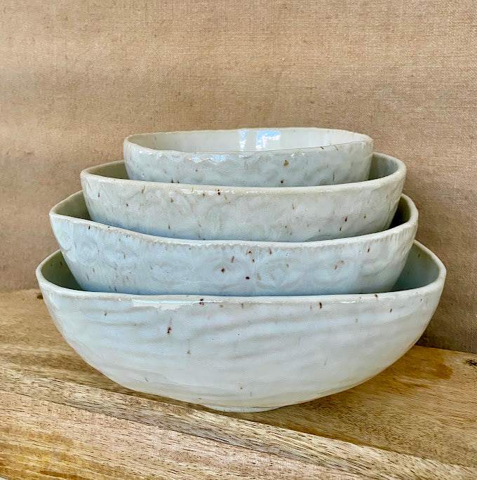 Medium Textured Serving Bowl