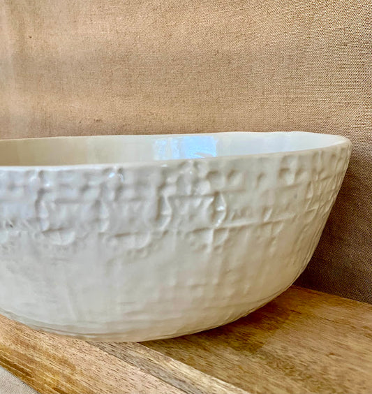 Large Textured Serving Bowl