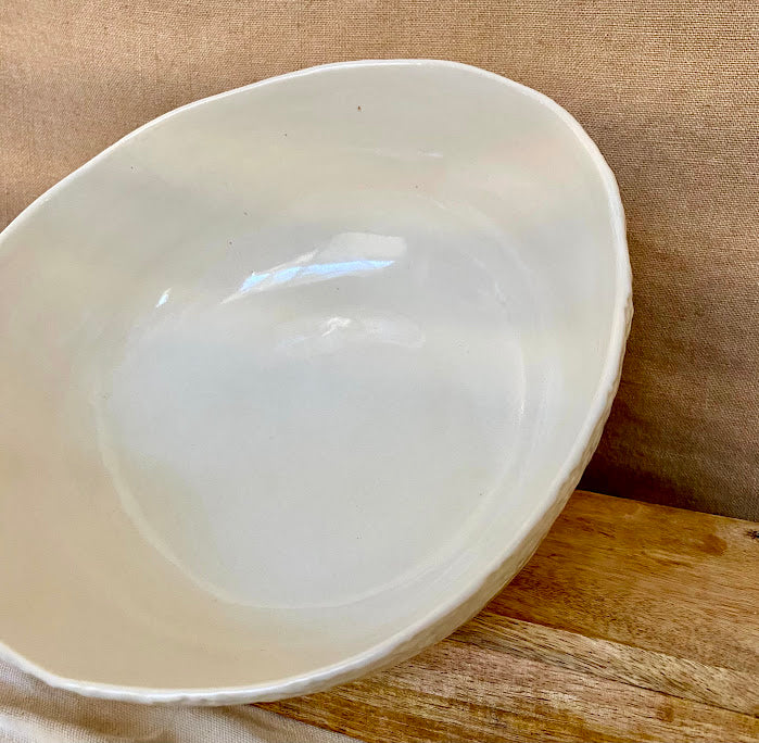 Large Textured Serving Bowl