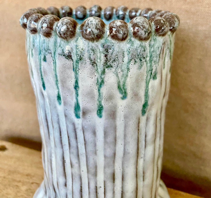 Line Carved Vase